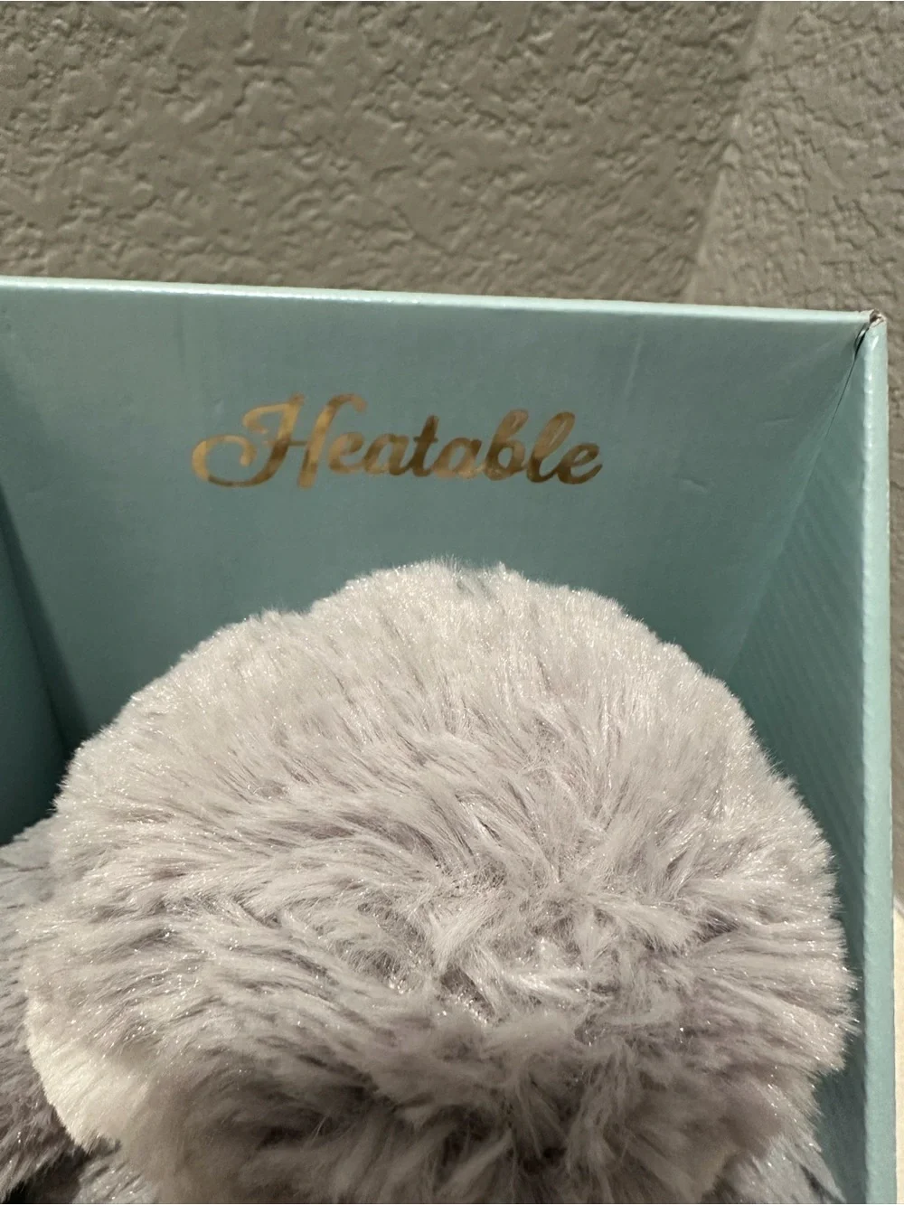 Gray Plush Penguin Stuffed Toy - Microwavable